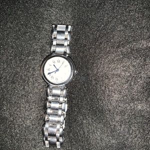 Longines silver watch